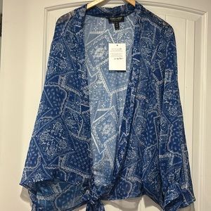 Mac and Me Tie Front Kimono Size TG/XL.